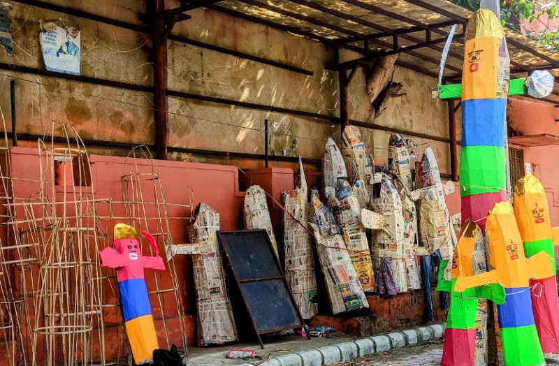 Dussehra 2021: Artisans of making effigies of Ravana in jaipur