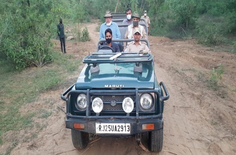 वन बल प्रमुख डॉ.डीएन पांडे का गलता जंगल का दौरा