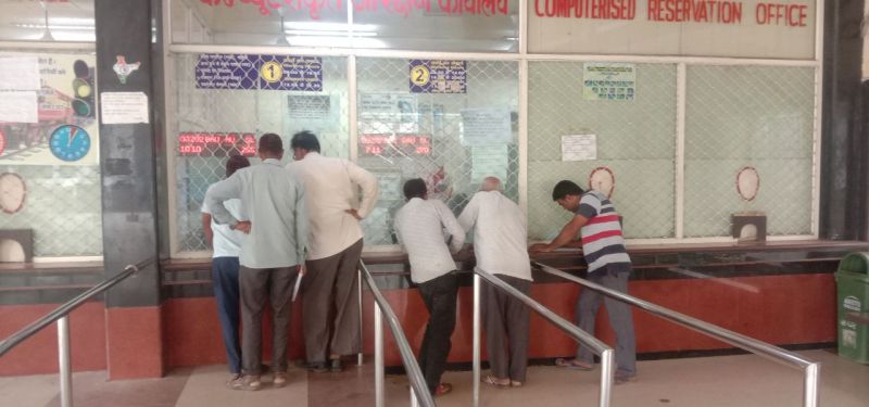 An additional reservation counter opened for passengers at the railway station