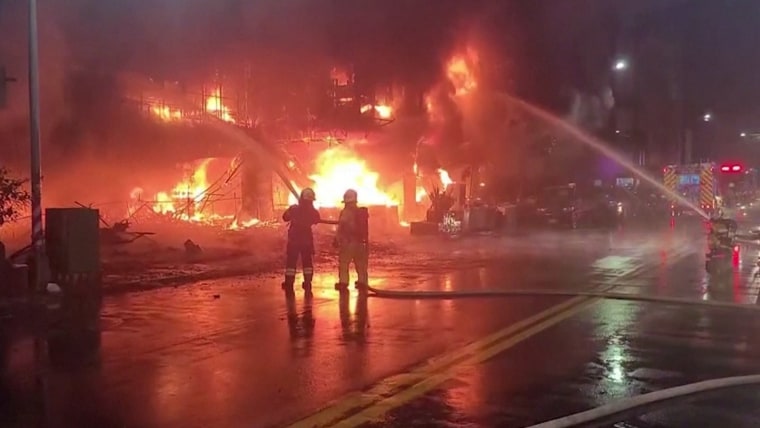 fire at southern taiwan kaohsiung building, 46 died