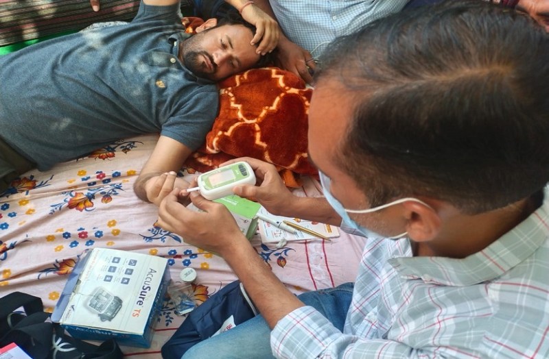 Protest-तबीयत बिगड़ी, अस्पताल में एडमिट हुए उपेन