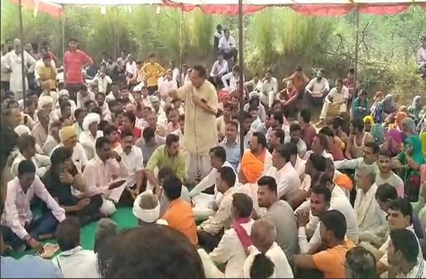 BJP protest over Law and Order issue in Rajasthan