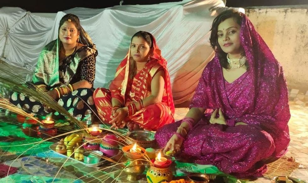 Women observe Karva Chauth fast in Singrauli