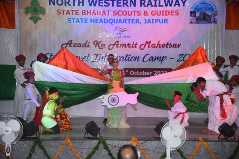 RAILWAY----राज्य स्तरीय स्काउट-गाइड शिविर में जोधपुर रेल मण्डल प्रथम