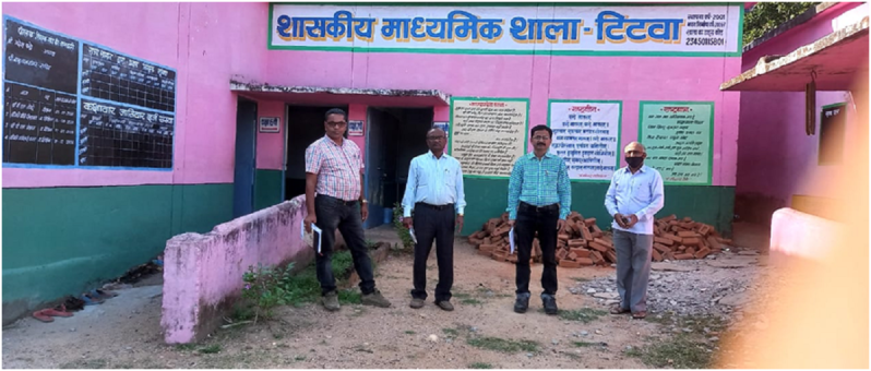 माध्यमिक शाला टिटवा के बच्चों का शैक्षणिक स्तर मिला कमजोर