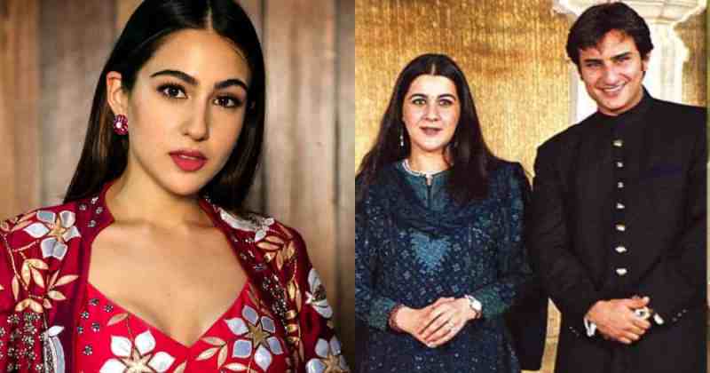 Sara Ali Khan spoke on the divorce of parents Saif Ali Khan and Amrita