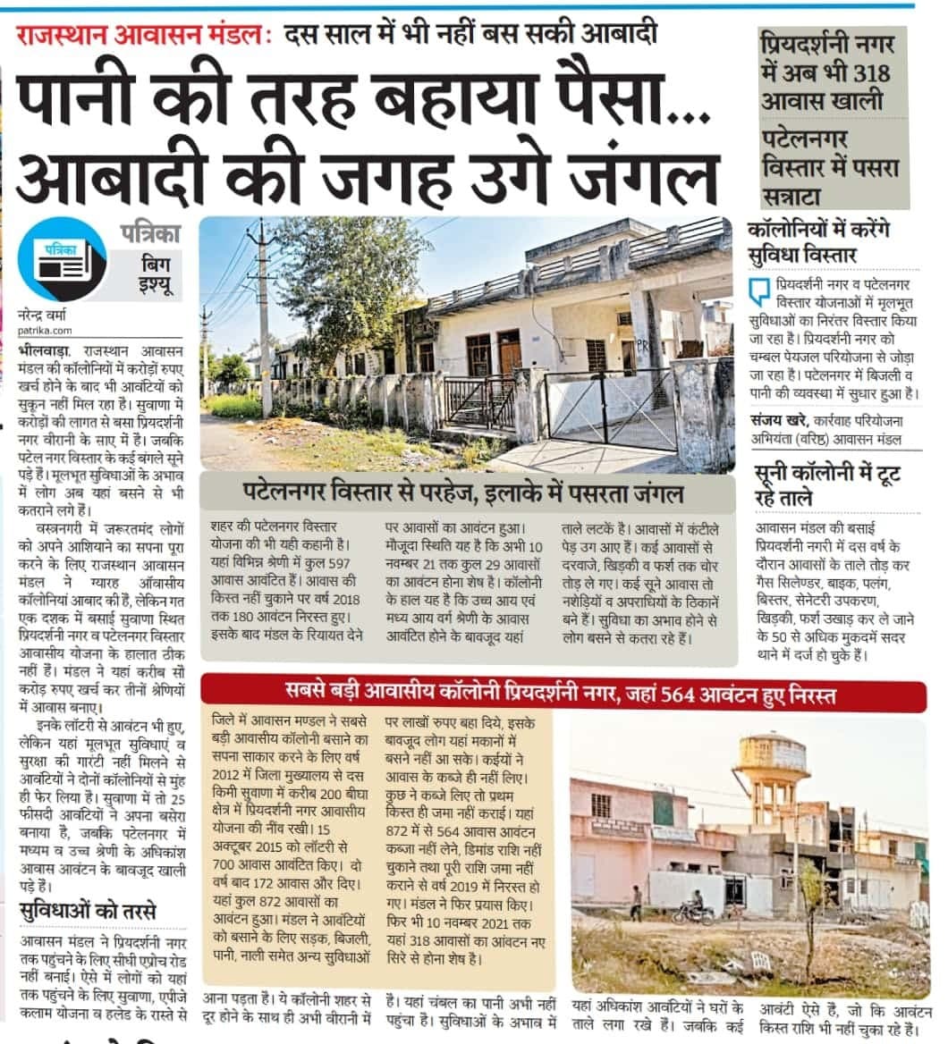 Why are the colonies of Rajasthan Housing Board in such a bad condition, know