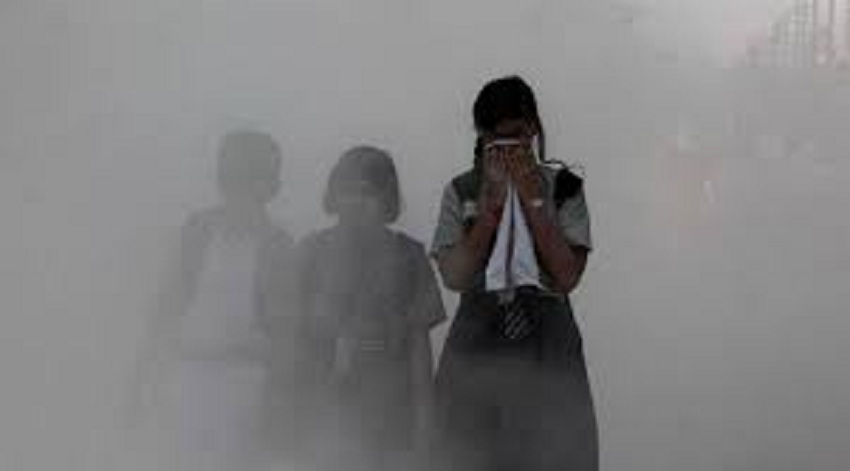 school closed construction work stopped in haryana due to pollution