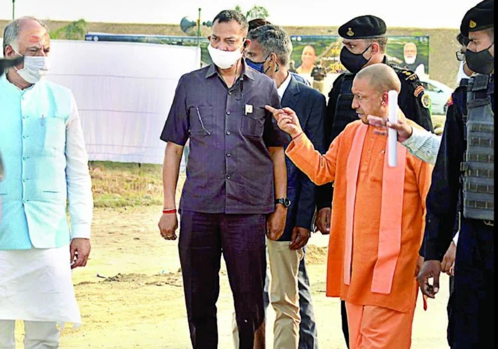 Purvanchal Expressway Inaugration CM Yogi Inspect Stage Meeting Place