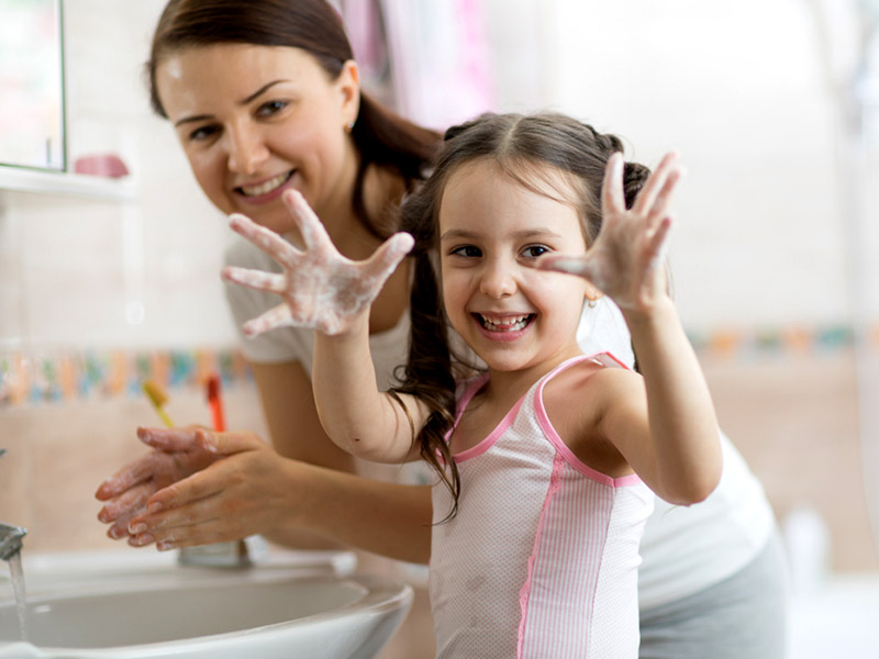 5 important habits of hygiene are for children to stay healthy