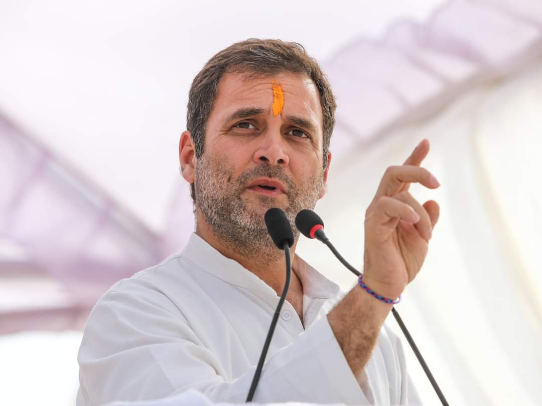 rahul gandhi says 12 Suspended MPs will sit on dharna from tomorrow