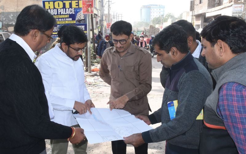 एक सप्ताह में बनेगा सेल्फी पॉइंट, रानी बाजार आरयूबी कार्यस्थल का मुआयना