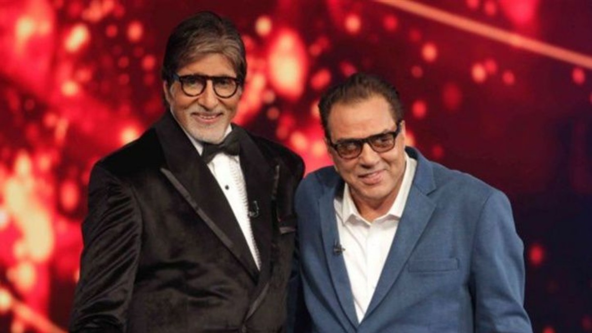 When Amitabh Bachchan and Dharmendra surrounded by 3-4 thousand people