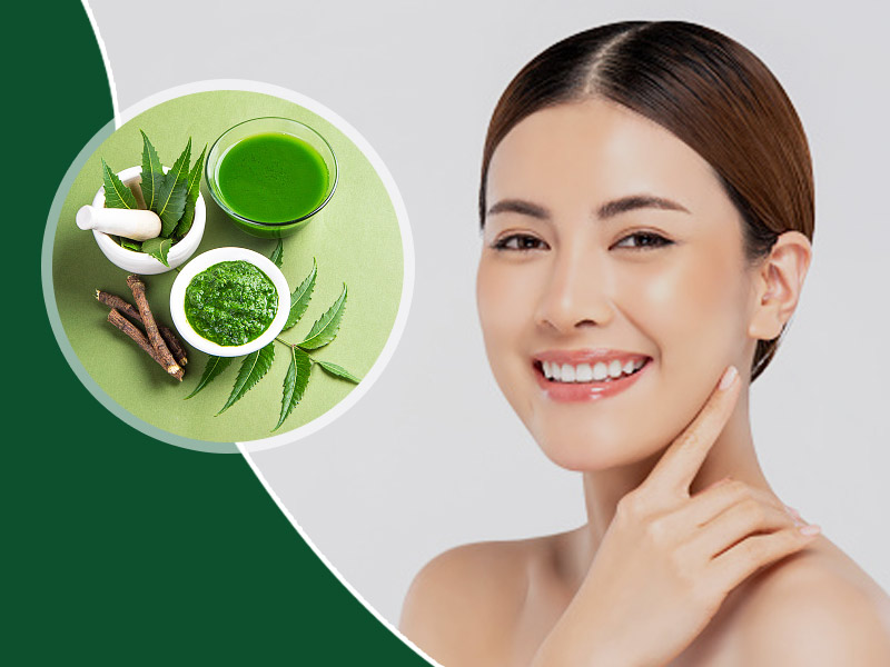 face pack of these leaves on the face, many skin problems are removed.