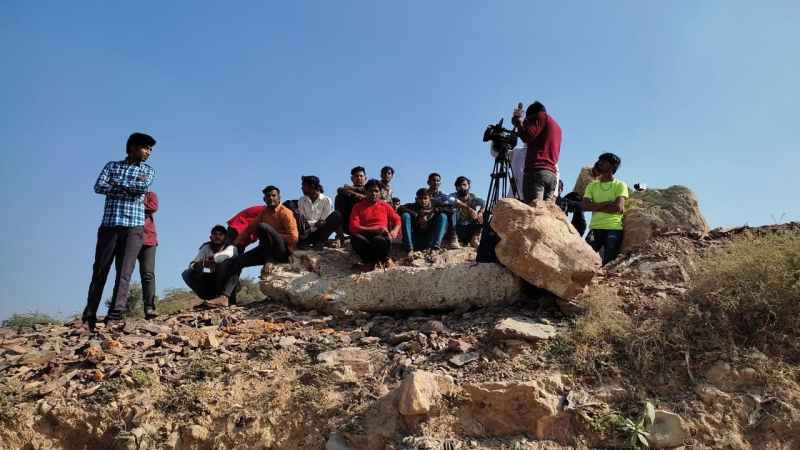 Vicky-Katrina wedding The villagers of Barwara climbed the hill to get a glimpse of the celebrities, the police brought down