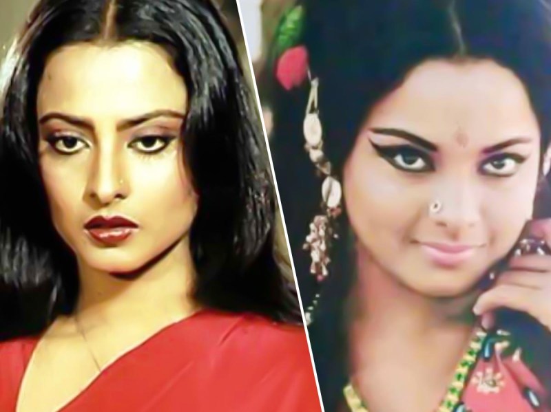 Actress Rekha first film kiss scene with actor Vishwajeet Chatterjee