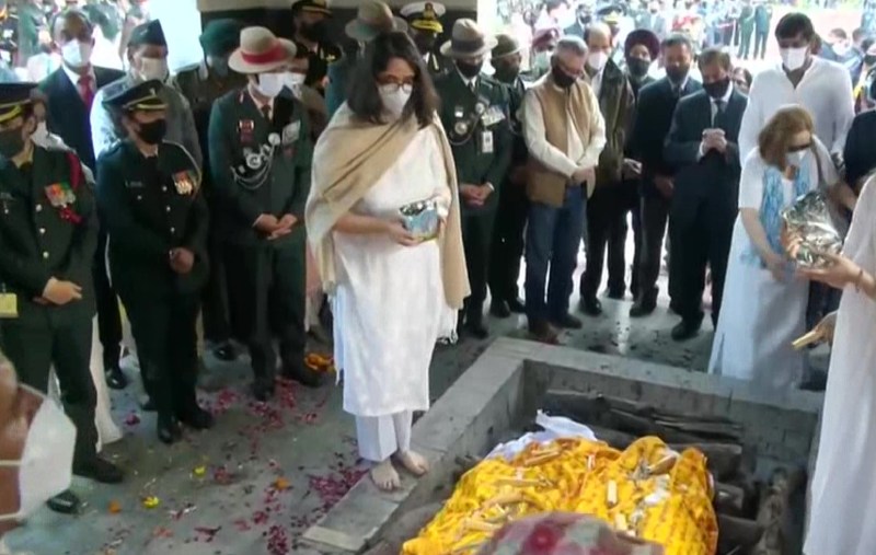 daughters lit the pyre of cds bipin rawat and madhulika rawat