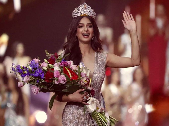 India's Harnaaz Sandhu becomes Miss Universe 2021