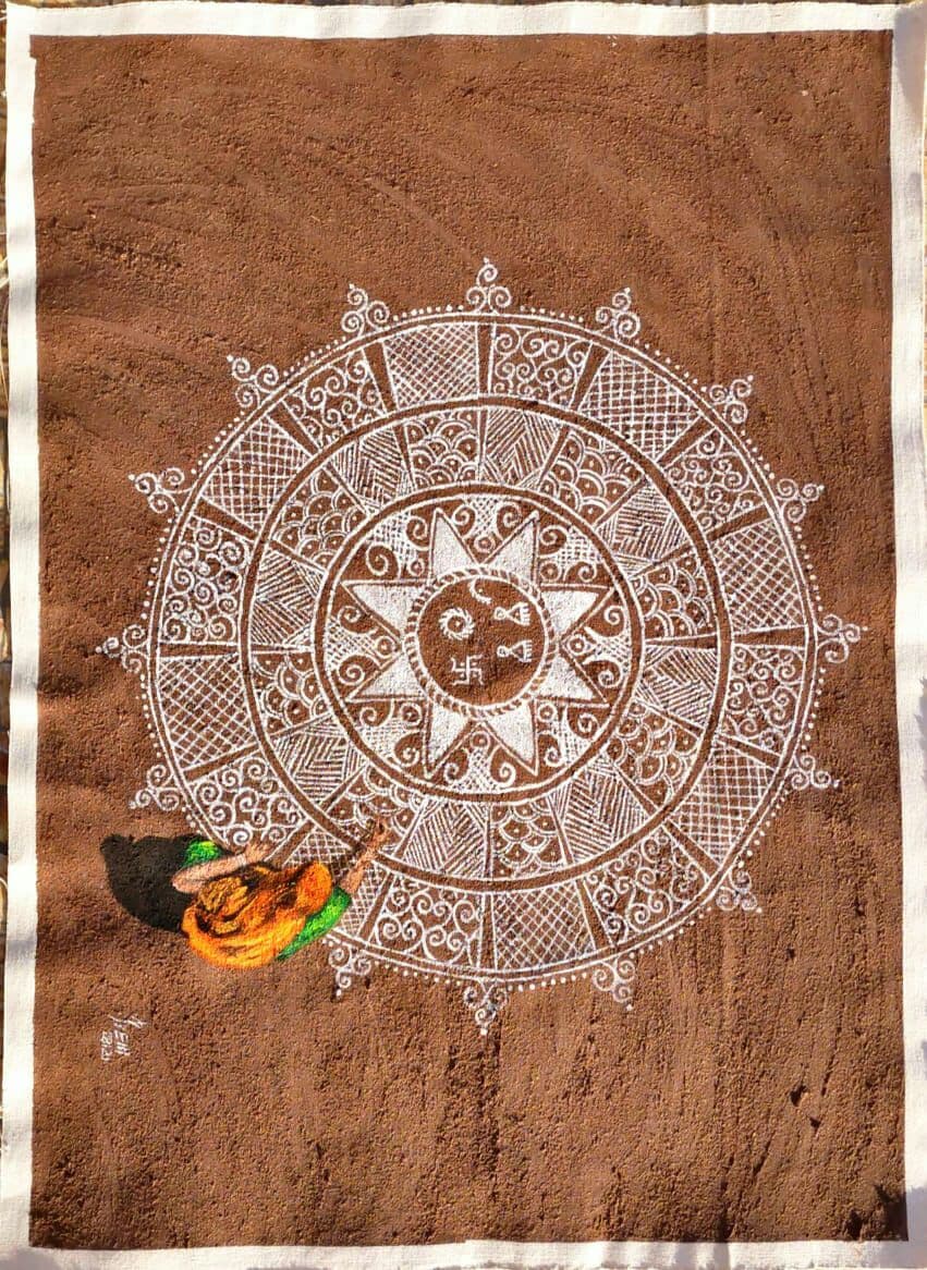 केनवास पर चलती है कूंची तो जीवंत होती राजस्थानी संस्कृति