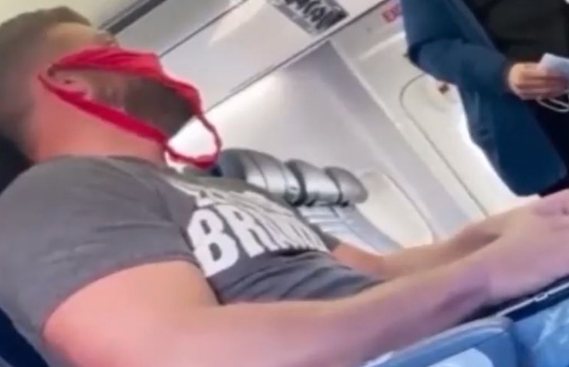 wear ladies underwear as face mask