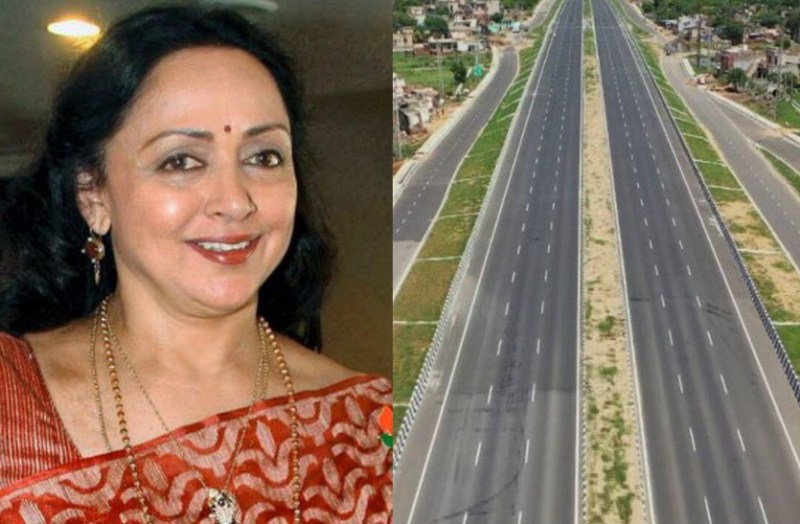 Maharashtra Minister Compares road with Hema Malini Cheek