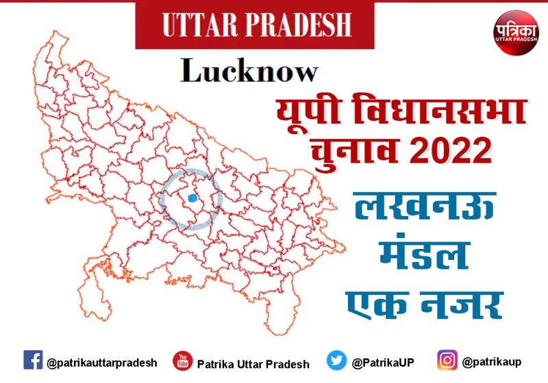 Uttar Pradesh Assembly Election 2022 : लखनऊ मंडल में कमल की बढ़त से सायकिल-हाथी की राह मुश्किल, क्या मतदाता बदलेगा मिजाज