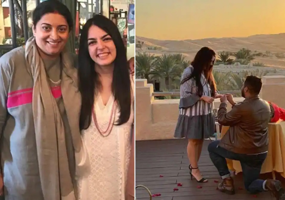 Smriti Irani Daughter Shanelle got Engaged With Boyfriend Arjun Bhalla