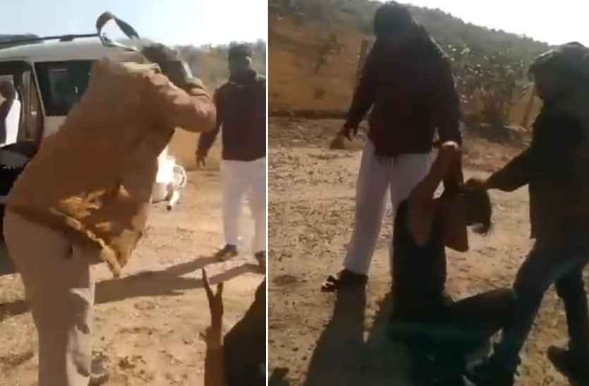 Video Viral: Head constable beat youth with belt in Jaisalmer