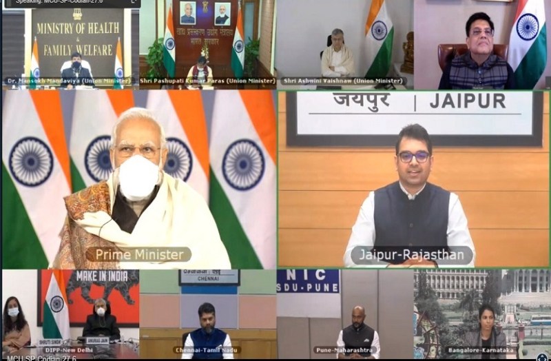 राजस्थान स्टूडियो के कार्तिक गग्गर ने प्रधानमंत्री से किया वर्चुअल इंटरेक्शन