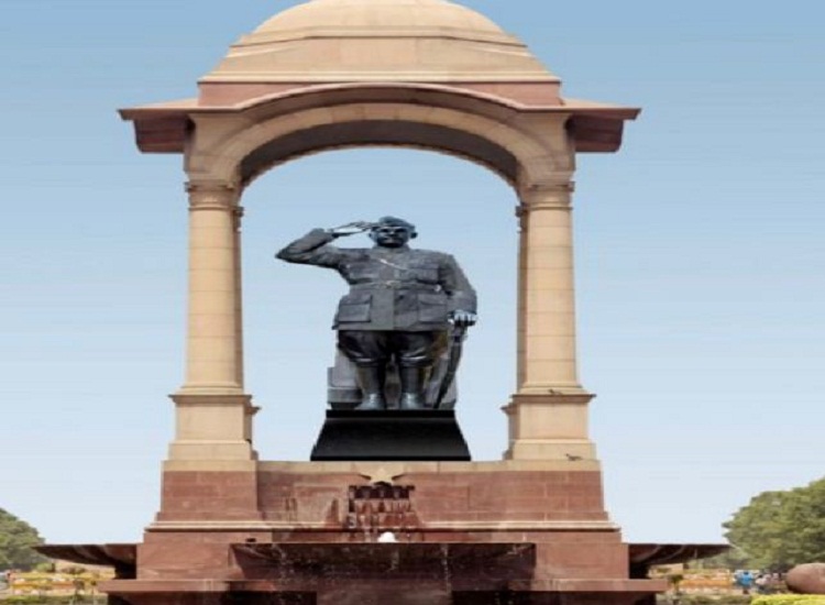 whose Statue was on India Gate before Netaji Subhash Chandra Bose