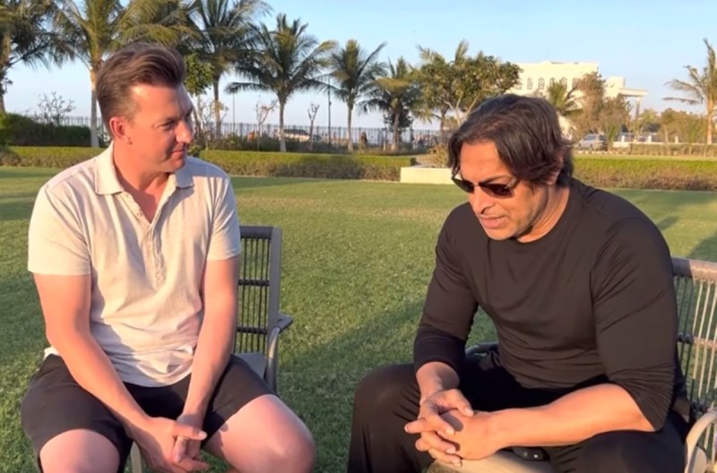 Shoaib Akhtar and Brett Lee