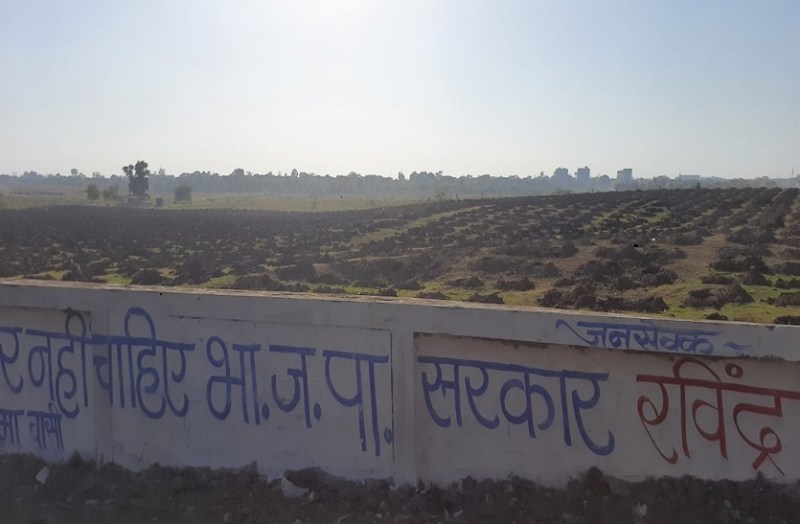 हरियाली बढ़ानेके नाम पर सीपीए ने जम्बूरी मैदान में जेसीबी से खोद डाले हजारों गड्ढे