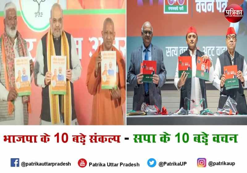 BJP and Samajwadi Party Manifesto