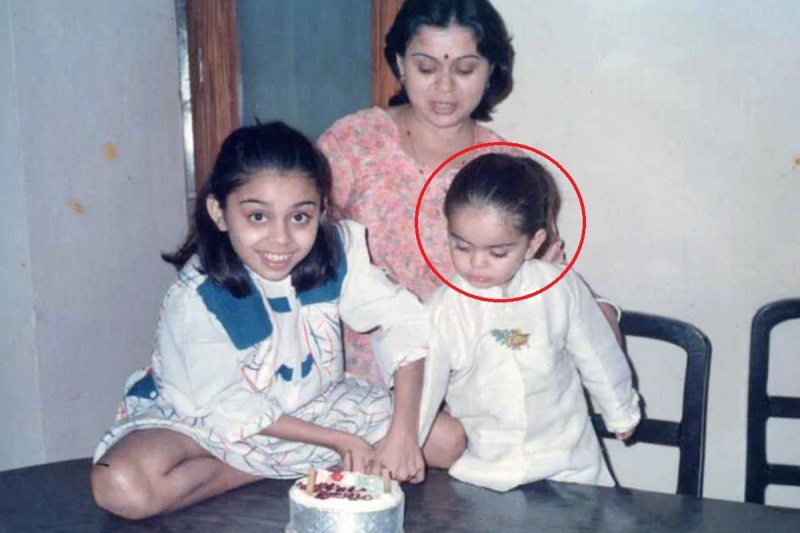 childhood photo of former RCB captain Virat Kohli