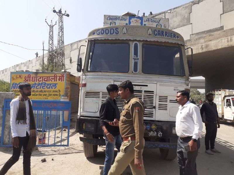 ट्रक का डीजल टैंक फटा, एक की मौत, चार घायल