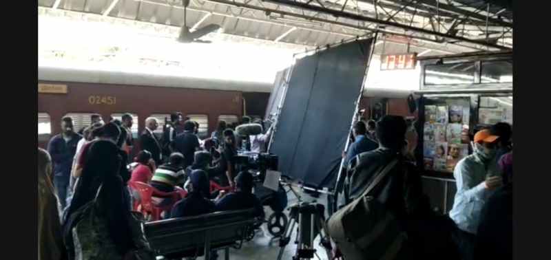 महू स्टेशन पर घर वापसी की शूटिंग