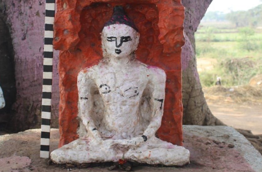 रविवि के शोधार्थी ने खोजी जैन तीर्थंकर की मूर्ति