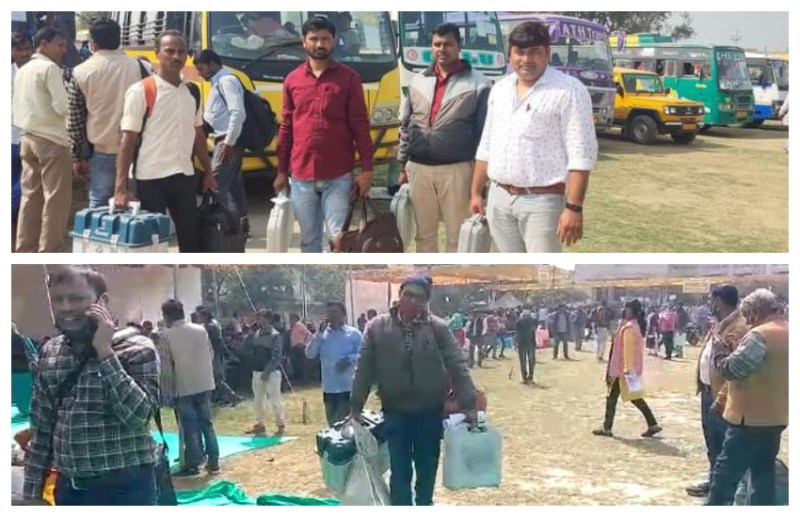 UP Assembly Election 2022: रवाना हो गई पोलिंग पार्टियां, बने कुल 2236 मतदान केंद्र, मतदान को बचे मात्र 12 घंटे