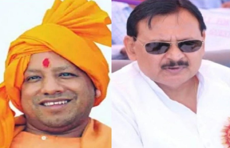 योगी आदित्यनाथ और विनय शंकर तिवारी