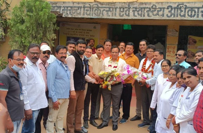 सीएमएचओ Durg मेश्राम ने संभाली जिम्मेदारी, संगठन ने किया स्वागत