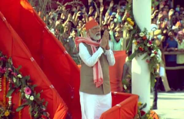 PM Modi roadshow in varanasi