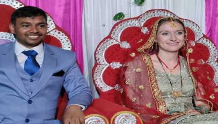German Girl Larissa Benz Married with Bihar Boy Satyendra Kumar 