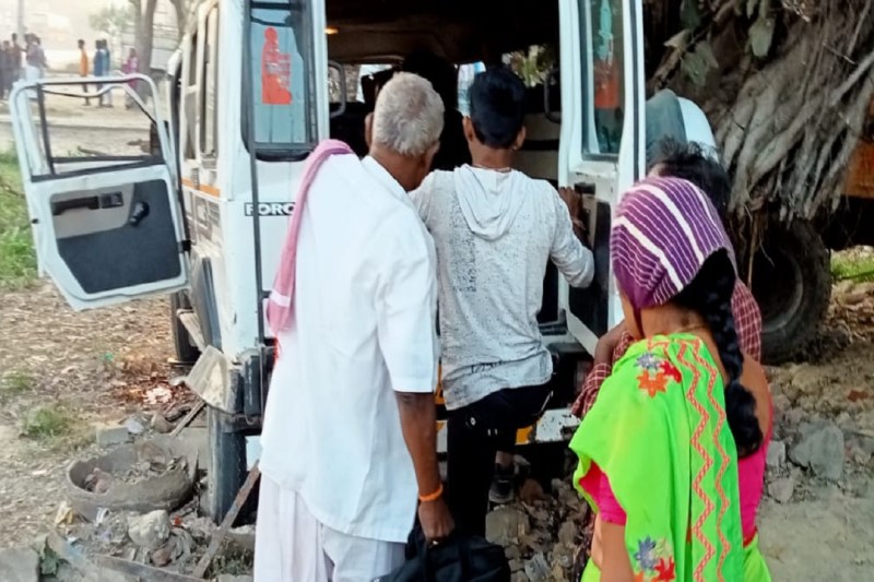 सड़क दुर्घटना में तीर्थयात्री की मौत