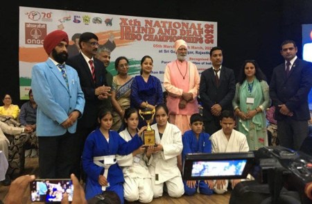 दृष्टिबाधित ब्वायज-गल्र्स के सब जूनियर वर्ग में चैम्पियनशिप पर राजस्थान का कब्जा