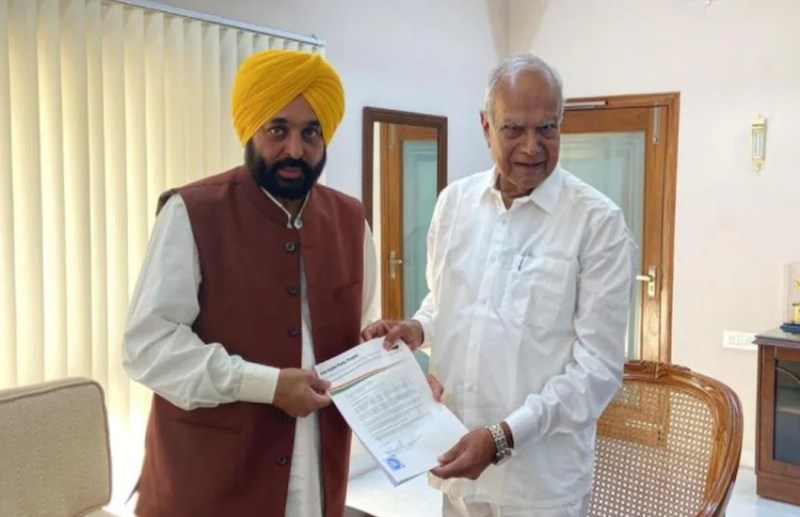 bhagwant mann Meet governor of punjab