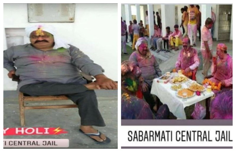 ऐसा क्या है बाहुबली अतीक अहमद की इस होली वाली तस्वीर में की मच गया बवाल, अहमदाबाद जेल में बंद है माफिया