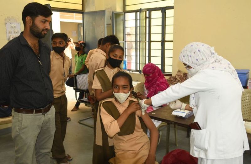 बाल सुरक्षा कवच: 45 हजार बच्चों को लगाई वैक्सीन