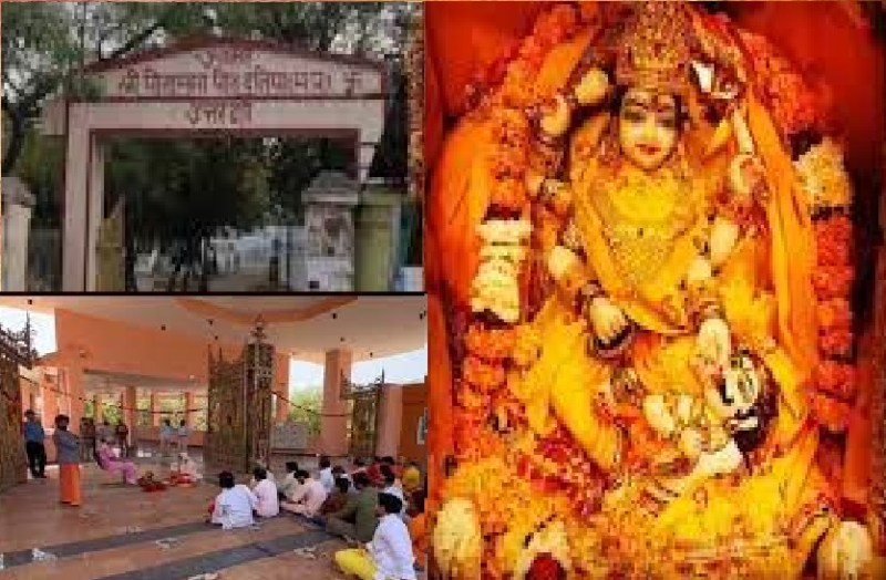 North door of dhumavati maa temple at pitambara peeth