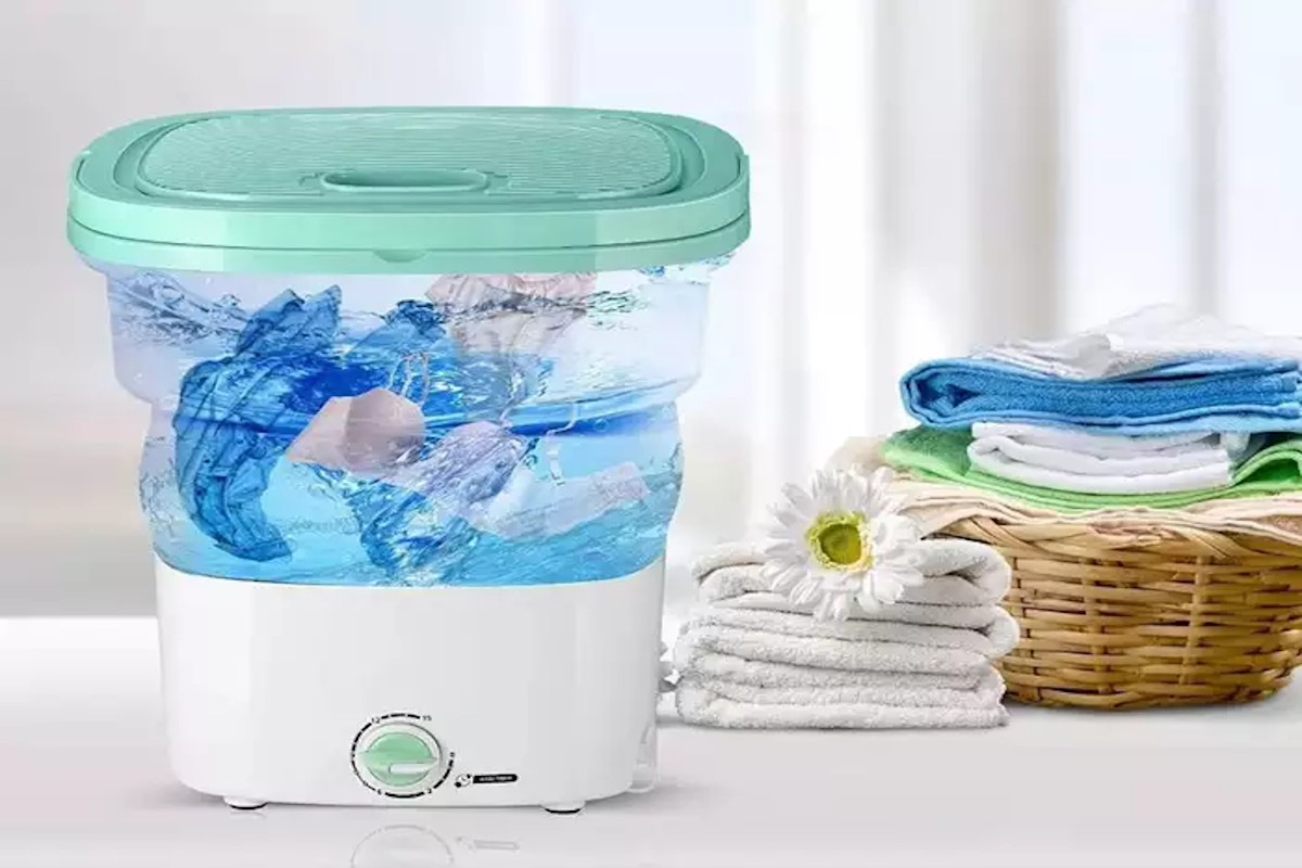 Mini Portable Bucket Washing Machine At Low Cost Low Electricity Bill