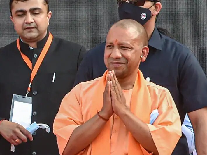File Photo of Yogi Adityanath before Cabinet Meeting